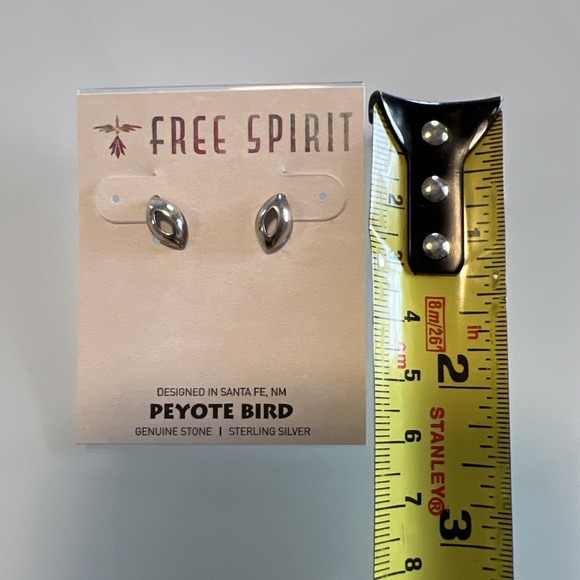 Peyote Bird Earrings Free Spirit silver cat designed in Santa Fe NWT - Picture 4 of 4